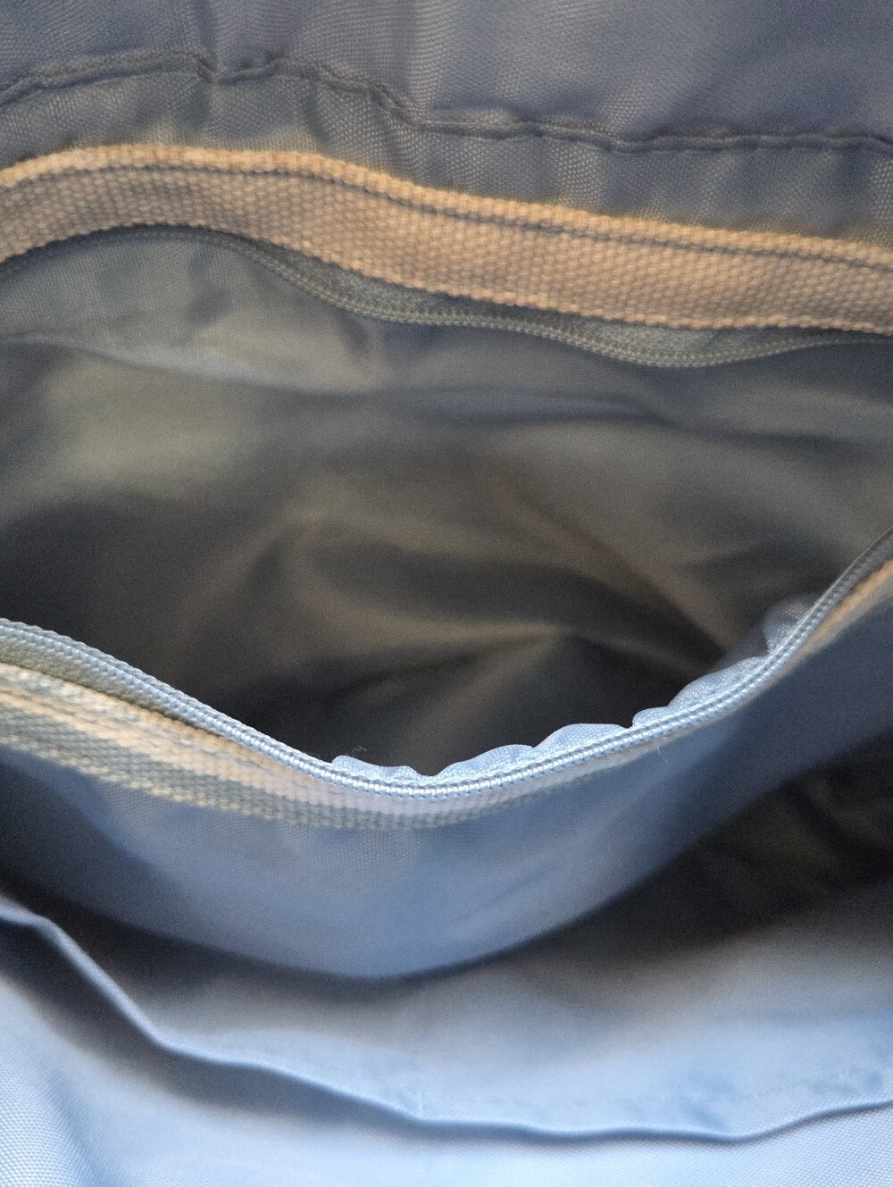 THIRTY-ONE Small Tote Bag Canvas Purse Blue White Double Shoulder Straps - Picture 6 of 14